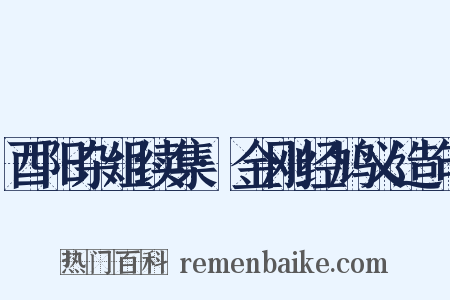 酉阳杂俎续集·金刚经鸠义造句是什么意思的图片